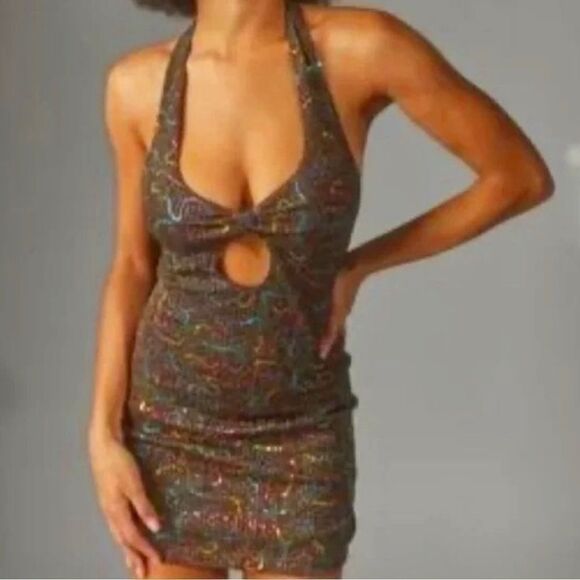 Urban Outfitter gemma sparkly mini dress Size
S,M - Picture 1 of 10